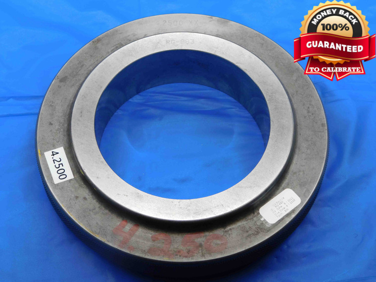 4.2500 CLASS XX MASTER PLAIN BORE RING GAGE ONSIZE 4 1/4 108 mm 4.250 CHECK - DW26616BS3