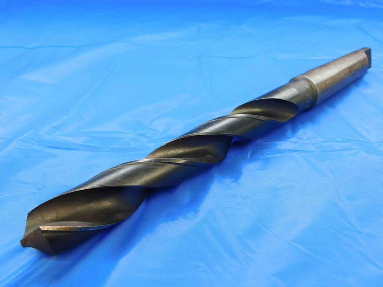 PRECISION DRILL 55/64 O.D. HSS DRILL BIT MORSE TAPER #3 SHANK .8593 MT3 USA MADE - JC1065BP3