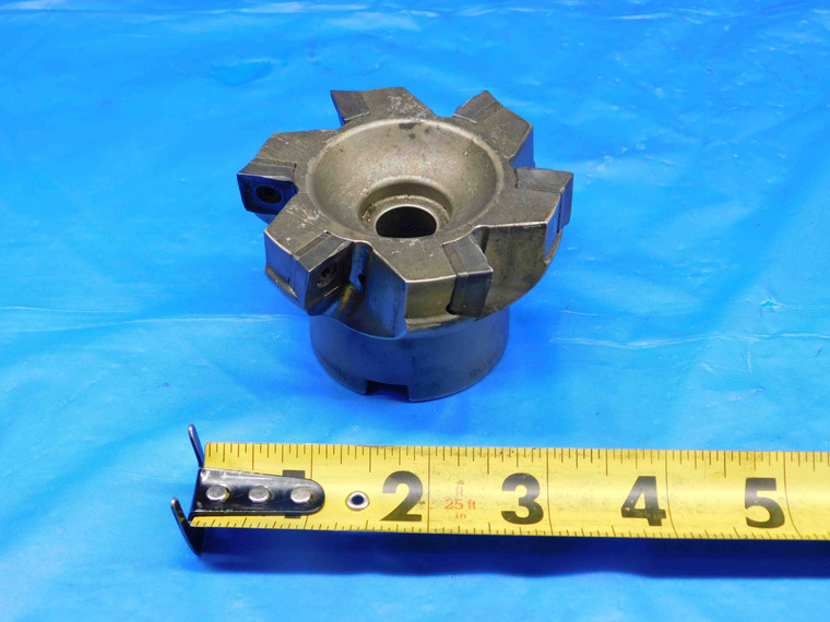 TUNGALOY 3" O.D. FACE MILL TPW13R300U0100A06 1" PILOT 6 POCKETS SWMT1304 3.0 - BR2894BS3