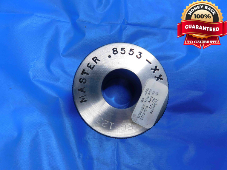 .8553 CLASS XX MASTER PLAIN BORE RING GAGE .8438 +.0115 OVERSIZE 27/32 21.725 mm - SR0060BS3