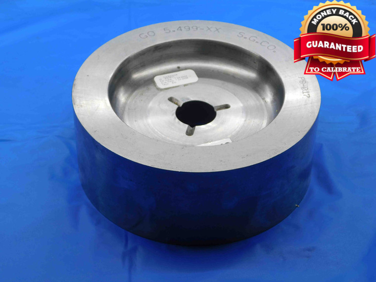 5.4990 CLASS XX PIN PLUG GAGE 5.5000 -.0010 UNDERSIZE 5 1/2 139.675 mm 5.499 - DW26638BS3