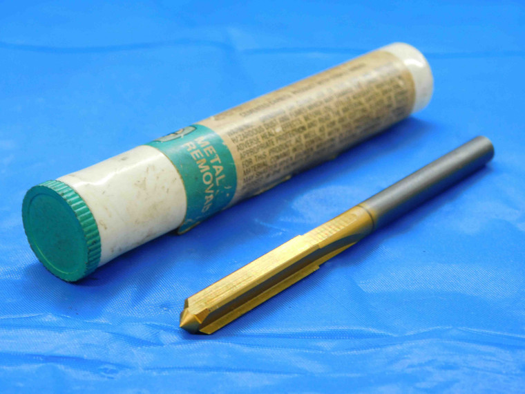 0.251 OD CARBIDE CHUCKING REAMER 4 FL .251 .2510 1/4 .2500 +.0010 OVERSIZE TiN - JC1258AK3