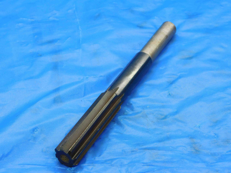 0.6567 O.D. HSS REAMER 1/2 SHANK 8 FLUTE .6567 21/32 .6563 +.0004 OVERSIZE - CB1451LVR