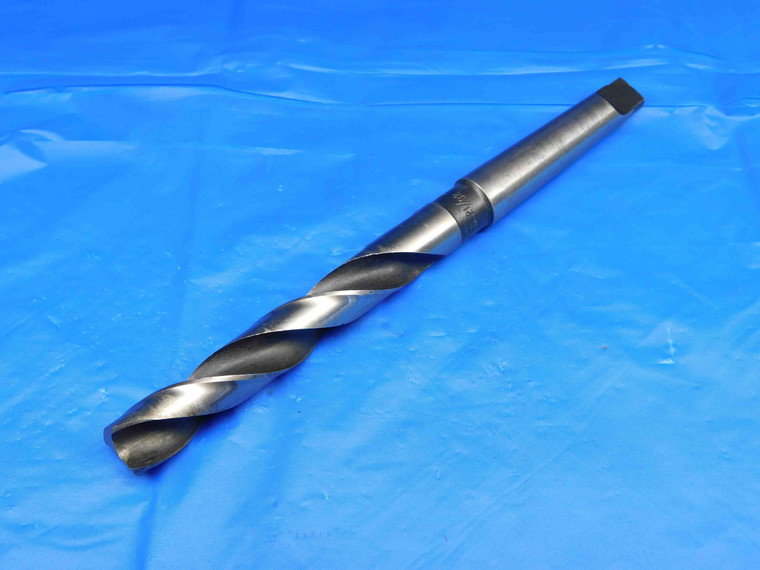 21/32 O.D. HSS FLAT BOTTOM TWIST DRILL BIT MORSE TAPER #2 SHANK .6562 MT2 USA - BR2953BS3