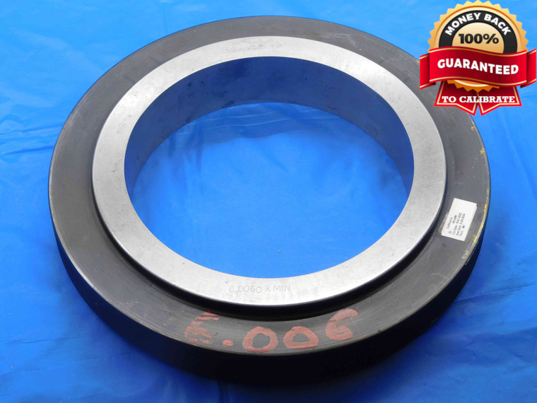 6.0060 CL X MASTER PLAIN BORE RING GAGE 6.0000 +.0060 6.0 152.552 mm 6.006 CHECK - DW26559BS3