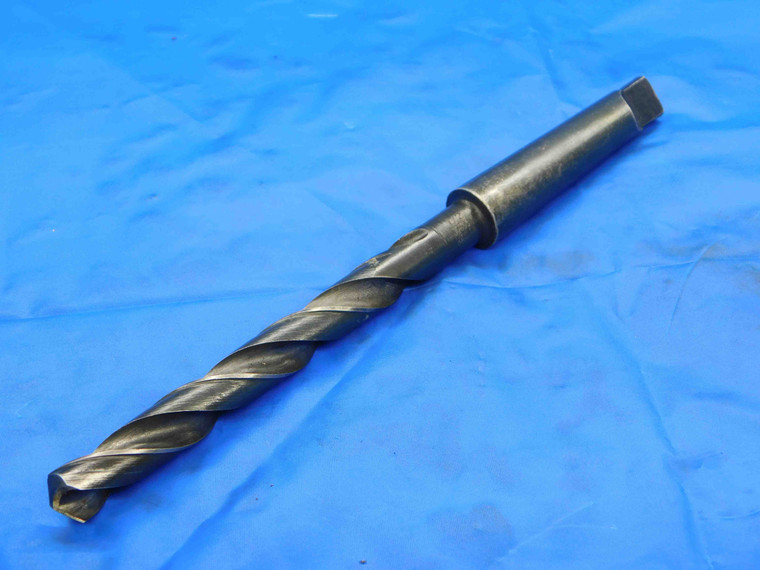 TRW 1/2 O.D. HSS TWIST DRILL BIT MORSE TAPER #2 SHANK 4" LOC 8" OAL .5 MT2 USA - CB1521BP3