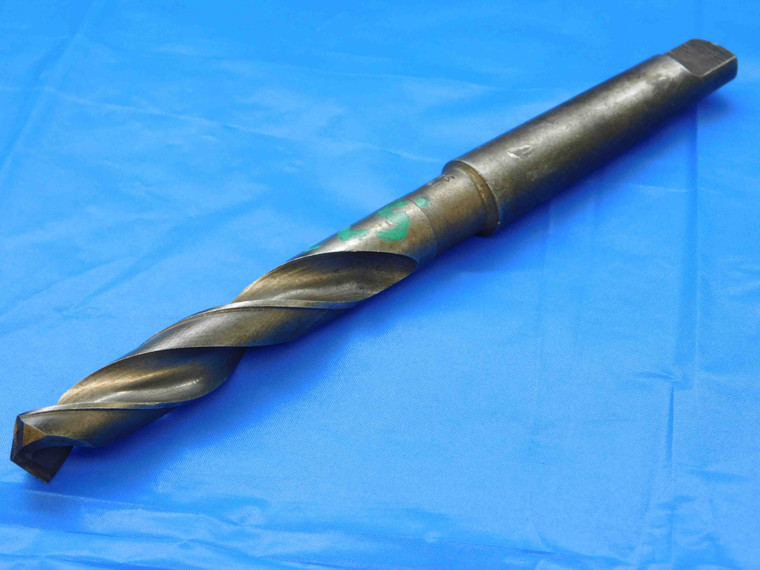 CHICAGO LATROBE 19/32 O.D. HSS TWIST DRILL BIT MORSE TAPER #2 SHANK .5937 MT2 - JC1324CT2