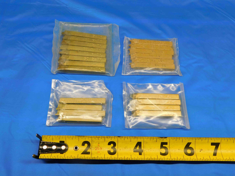 22PCS NEW 1/4" SQUARE C5 CARBIDE BRAZED LATHE TURNING TOOL BITS AL-4 BL4 D4 E4 - BR2969BP3