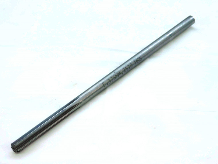 L & I 0.251 OD HSS CHUCKING REAMER 6 FLUTE .251 .2510 1/4 .2500 +.0010 OVERSIZE - SR0188AK3