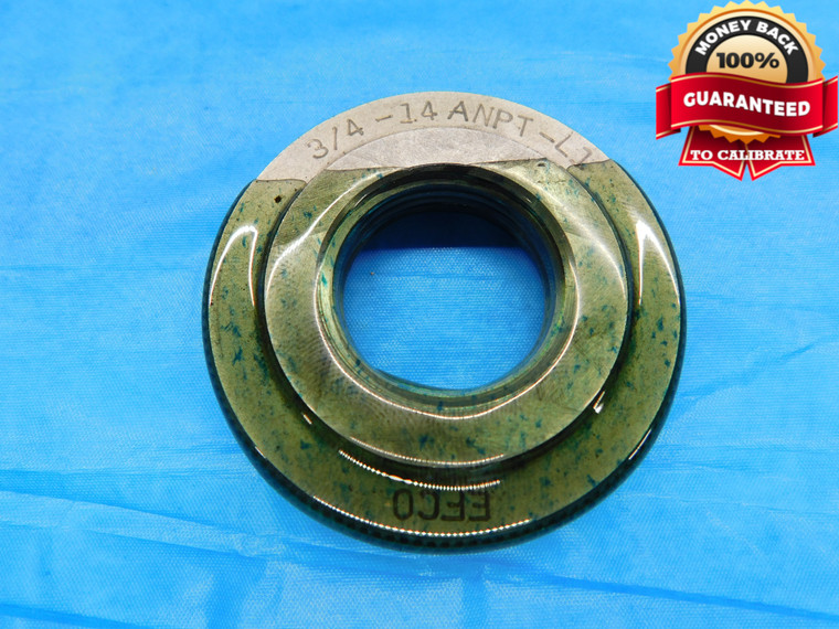 3/4 14 ANPT L1 PIPE THREAD RING GAGE .75 3/4"-14 INSPECTION CHECK - TT0392PP