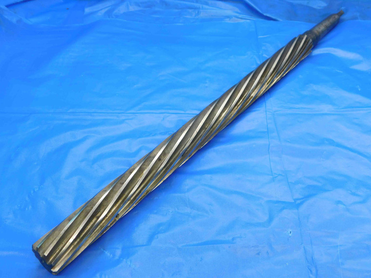 CLEVELAND 1" O.D. HSS REAMER MORSE TAPER #2 SHANK SPIRAL 10 FLUTE MT2 1.0 1.0000