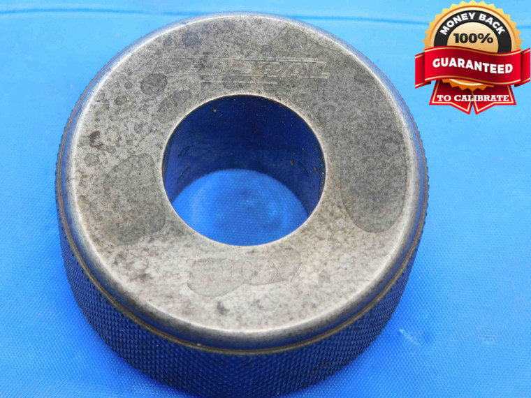 .7490 CLASS XX MASTER PLAIN BORE RING GAGE .7500 -.0010 UNDERSIZE 3/4 19 mm .749 - JC1603BT3