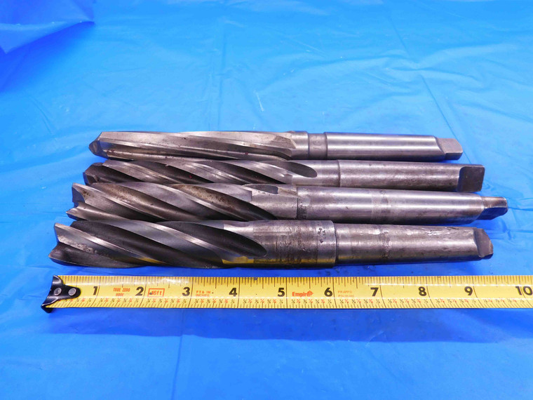 LOT OF 4 HSS CORE TWIST DRILL BITS VARIOUS SIZES UP TO 1.0925 WITH MT3 SHANKS - BT2139AR3