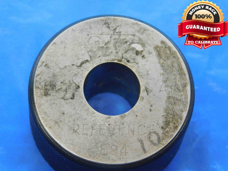 .5940 MASTER PLAIN BORE RING GAGE .5938 +.0002 OVERSIZE 19/32 15 mm .594 CHECK - JC1687BT3