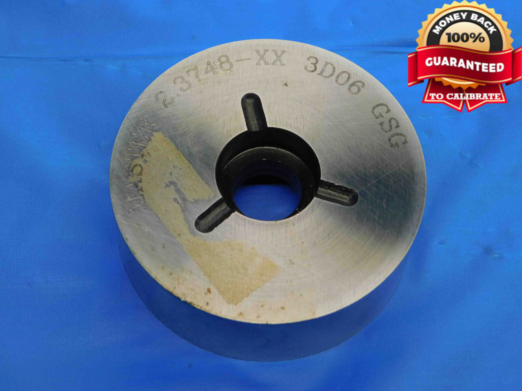 2.3748 CLASS XX PIN PLUG GAGE 2.3750 -.0002 UNDERSIZE 2 3/8 60.320 mm INSPECTION - CB1906BT3