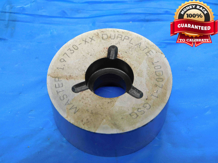 1.9730 CLASS XX PIN PLUG GAGE 1.9688 +.0042 OVERSIZE 1 31/32 50 mm 1.973 CHECK - CB1904BT3