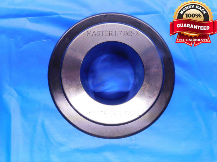 1.7182 CL X MASTER PLAIN BORE RING GAGE 1.7188 -.0006 1 23/32 43.642 mm CHECK - BT2187BT3