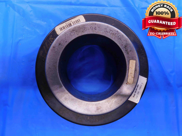 2.3748 CL XXX MASTER PLAIN BORE RING GAGE 2.3750 -.0002 2 3/8 60.320 mm CHECK - BT2199BT3