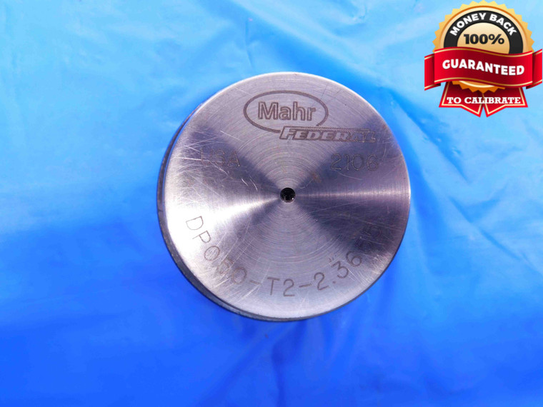 2.3655 AIR PLUG GAGE 2.3750 -.0095 UNDERSIZE 2 3/8 60 mm DP050-T2-2.3655 2106 - BT2196BT3
