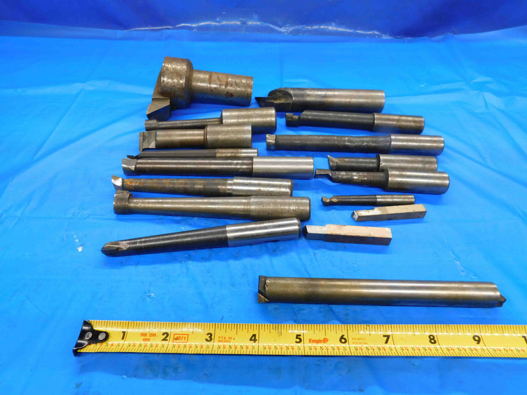 LOT OF NON INDEXABLE LATHE BORING BARS SOME CARBIDE BRAZED MOSTLY ROUND SHANK - BT2356BR3