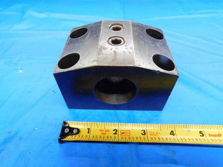 1 1/2" I.D. BORING BAR LATHE BOLT ON TOOL HOLDER BLOCK 81MM X 45MM BOLT PATTERN - BT2350BR3