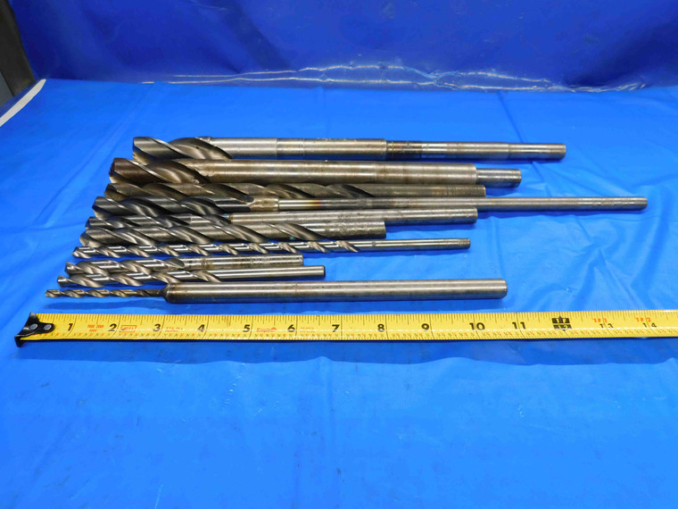 LOT HSS EXTRA LENGTH / AIRCRAFT / OTHER TWIST DRILL BITS VARIOUS SIZES UP TO 1"