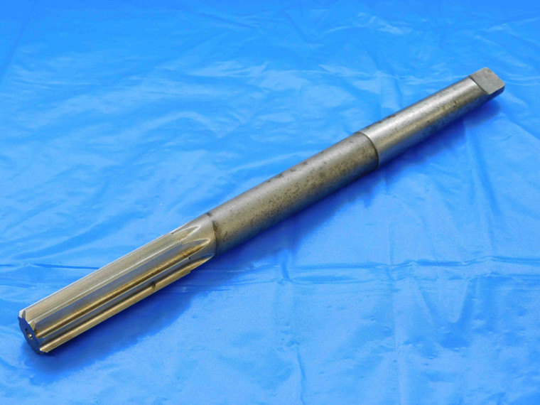 CLEVELAND T.D. CO. 47/64 O.D. HSS REAMER MORSE TAPER #2 SHANK 8 FLUTE MT2 .7343 - JC1844AR3