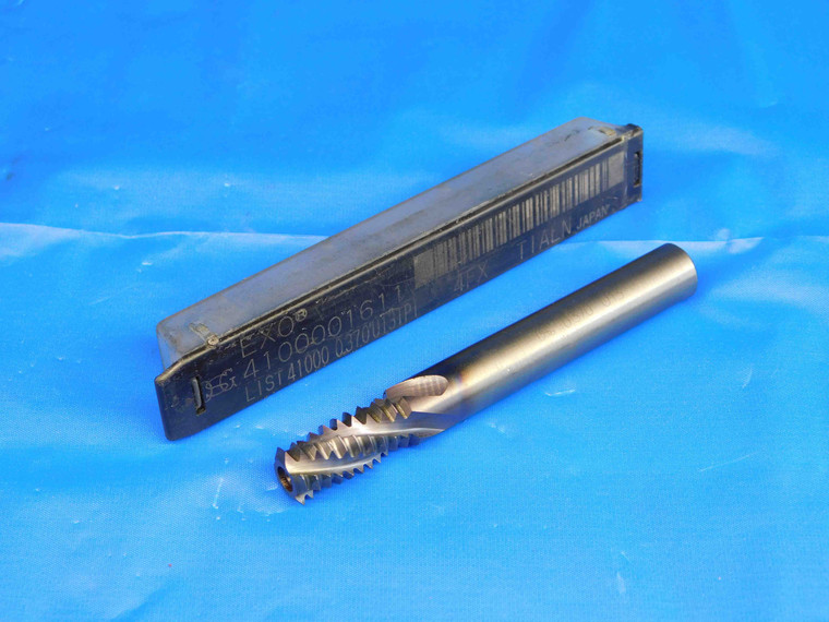 OSG 0.37 O.D. 3/4 LOC 3" OAL THREADING CARBIDE END MILL 3/8 SHANK 4 FLUTE 13 TPI - BR3495AY3