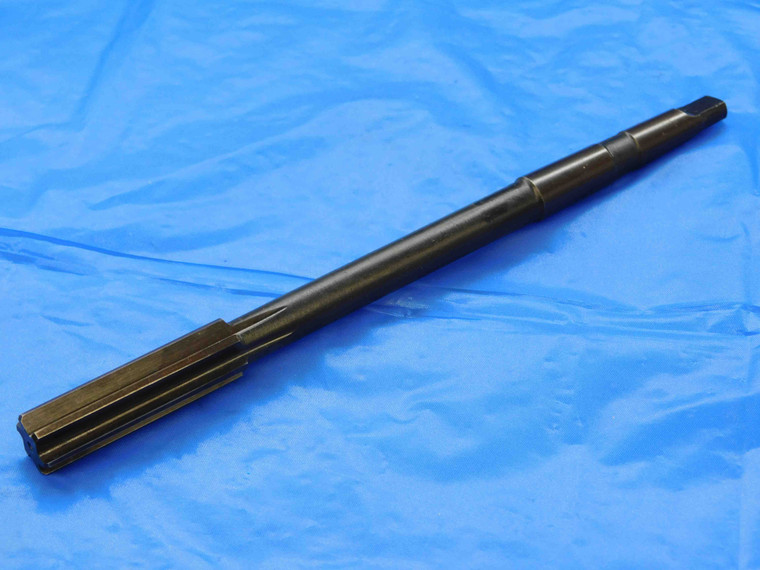 0.5732 OD HSS REAMER MT1 SHANK 6 FL .5732 9/16 .5625 +.0107 OVERSIZE - JC1925AR3