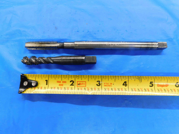 2pcs 3/8 - 16 NC GH3 HSS / HSSE PLUG TAPS 3-4 STRAIGHT / SPIRAL FLUTES - BT2442AY3