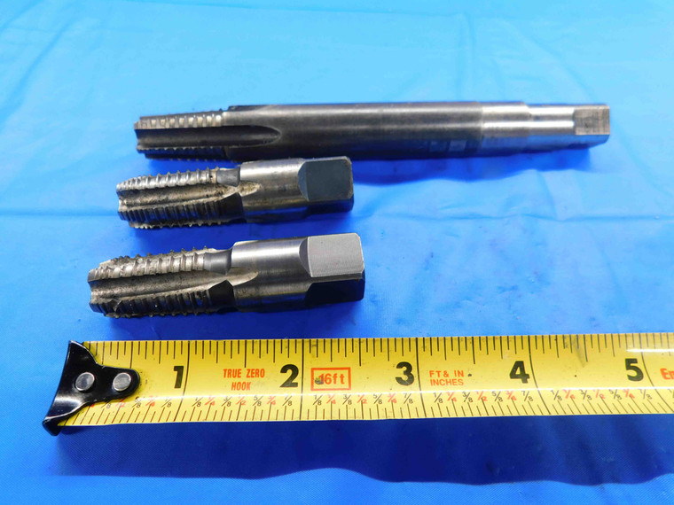 LOT OF 3 REGAL / UNION BUTTERFIELD HSS/HSG PIPE TAPS 3/8" 18 NPTF INTERRUPTED - BT2456AY3