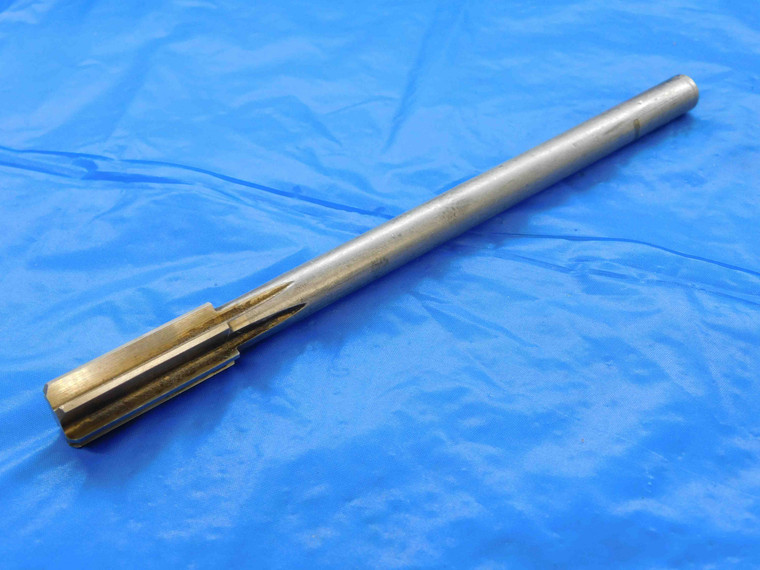 19/32 O.D. HSS CHUCKING REAMER 6 FLUTE .5937 ONSIZE CNC MACHINING MILLING KM1 - JC1987AD4