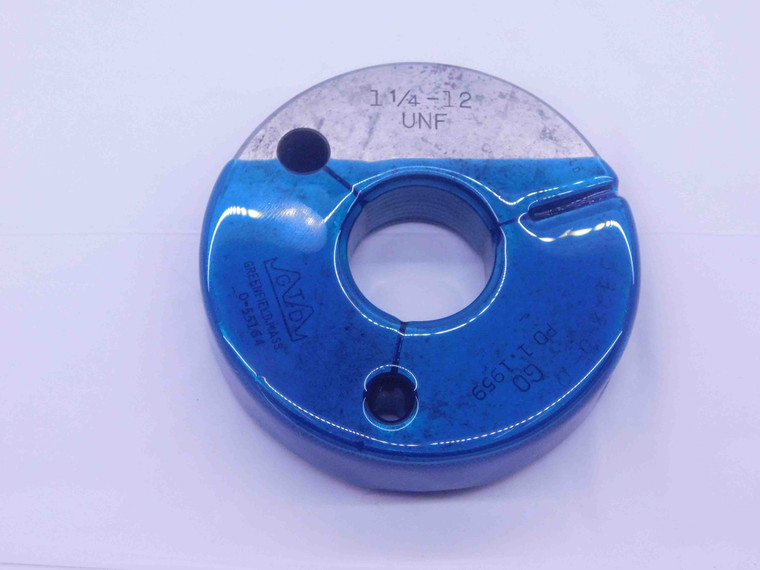 1 1/4 12 UNF THREAD RING GAGE 1.25 1.250 1.2500 GO ONLY P.D. = 1.1959 3A CHECK - TT0506EFRL