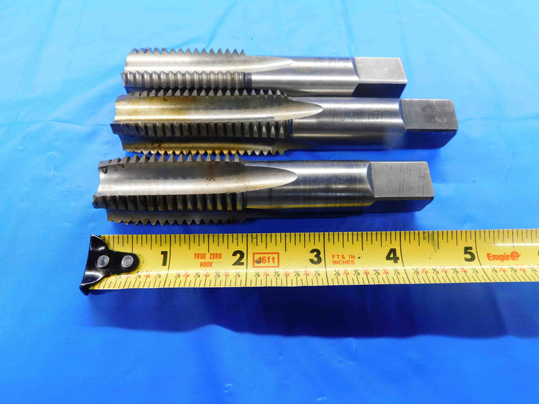LOT OF 3 UNION BUTTERFIELD HSS PLUG AND BOTTOMING TAPS SIZES 1" 8 TPI NC GH4 - BT2524AY3