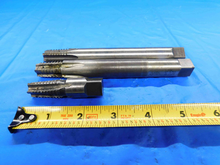 LOT OF 3 REGAL/UNION BUTTERFIELD HSS PIPE TAPS SIZES 3/8 18 NPTF INTERRUTPED - BT2538AY3