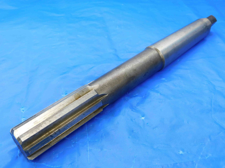 1.2498 O.D. HSS CARBIDE TIPPED REAMER MT4 SHANK 8 FL 1.2498 1.2500 UNDERSIZE CNC - CB2446AY3