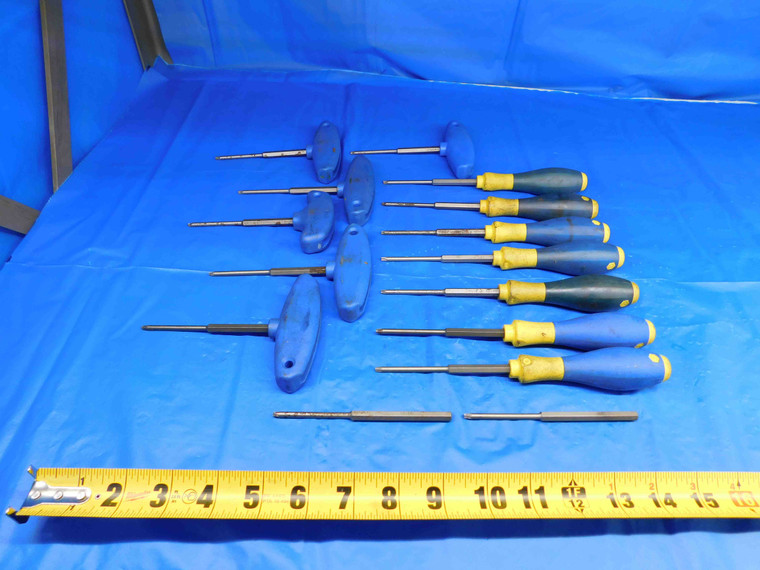 15PC SET OF MAGNETIC SNAP-ON TORX DRIVERS ALL SIZE T15 / M7 HAND TOOLS - BR3748LVR
