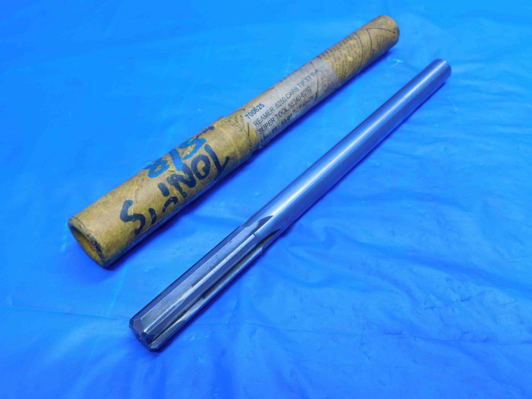 SUPER USA 0.6245 OD HSS CARBIDE TIPPED REAMER 6 FL .6245 .6250 UNDERSIZE CNC - SR0410AF4