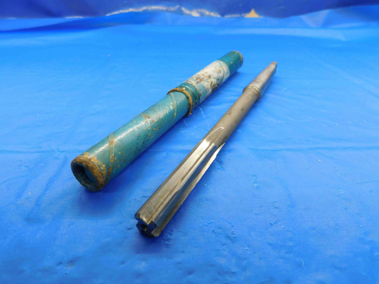 ROCK RIVER TOOL 10MM OD HSS CARBIDE TIPPED REAMER MORSE TAPER #1 SHANK 4 FL MT1 - BT2667AF4