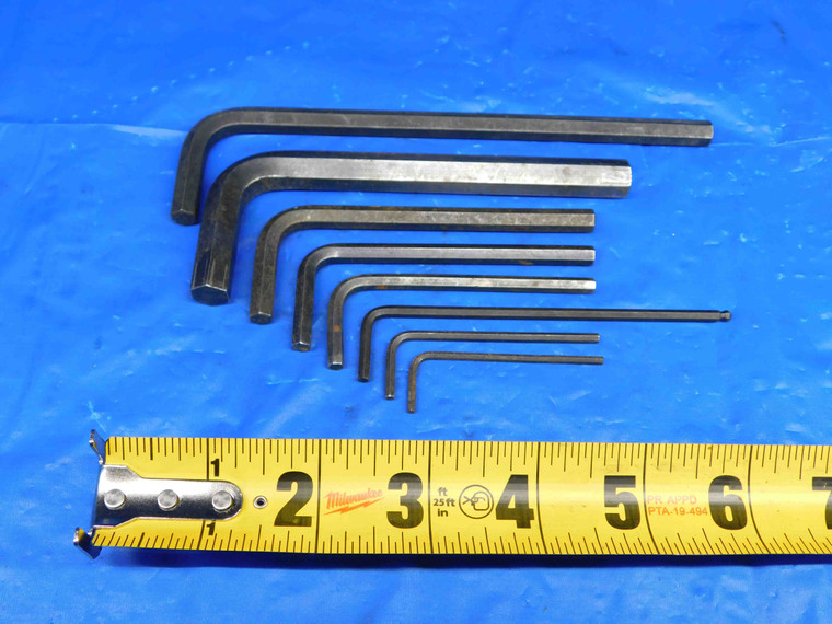 8PC SET OF METRIC ALLEN WRENCHES SIZES INCLUDE 2, 2.5, 3, 4, 5, 6, 7 AND 10mm - BR3770LVR