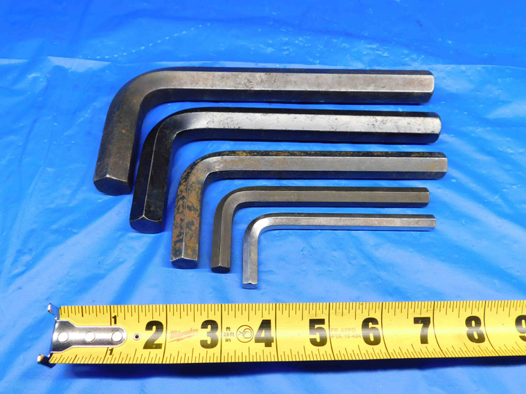 5PC SET OF METRIC ALLEN WRENCHES SIZES INCLUDE 8, 10, 14, 17 AND 19mm  - BR3780LVR