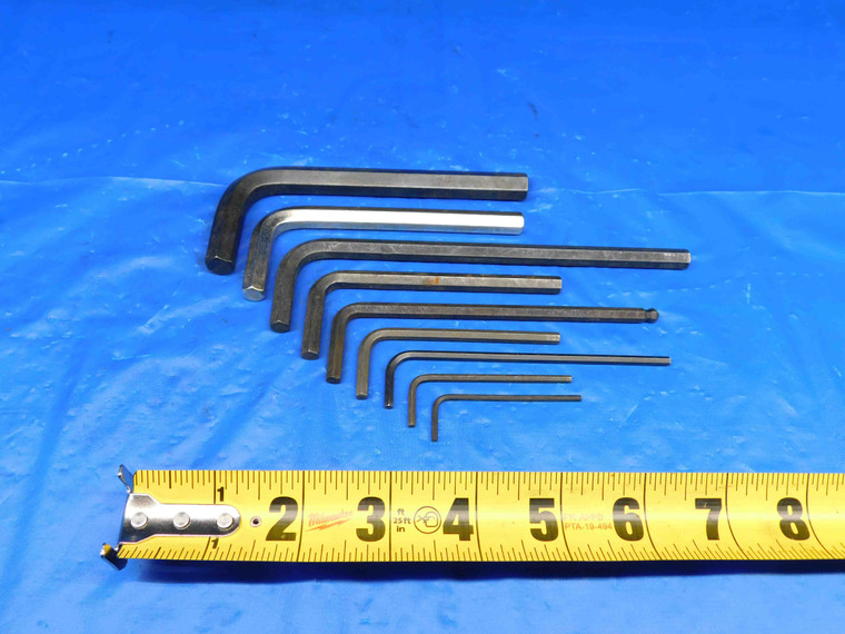 9PC SET OF METRIC ALLEN WRENCHES SIZES INCLUDE 2, 2.5, 3, 4, 5, 6, 7, 8 AND 10mm - BR3786LVR