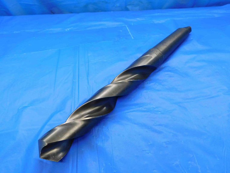 MORSE 1 11/32 O.D. HSS TWIST DRILL BIT MORSE TAPER #4 SHANK 1.3437 MT4 USA MADE - CB2644AY3