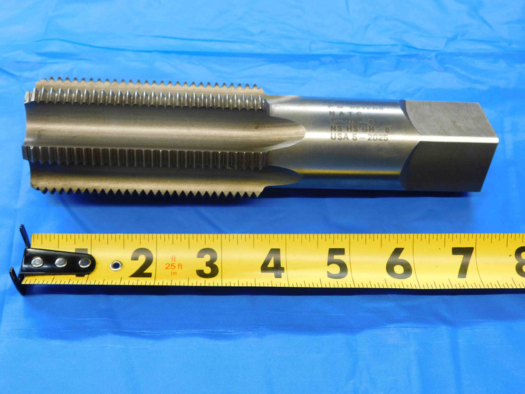 C.H. PETERS 1 7/8 8 GH-6 HSS BOTTOMING TAP 6 STRAIGHT FLUTE 1.875 THREADING - JC2226AF4