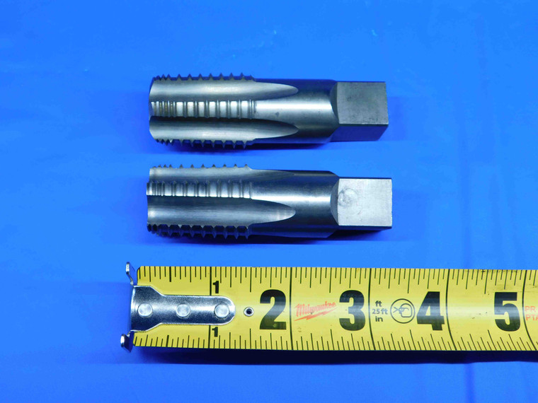 2 PCS 3/4 14 NPT HSS PIPE TAP 5 INTERRUPTED TOOTH FLUTE .75 MILLING USA MADE - BR3981BH3