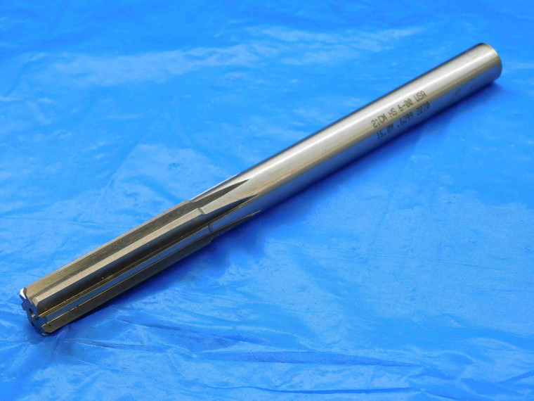 21CM 0.6299 OD HSS CHUCKING REAMER 8 FL .6299 5/8 .6250 +.0049 OVERSIZE 16 mm - JC2476AF4