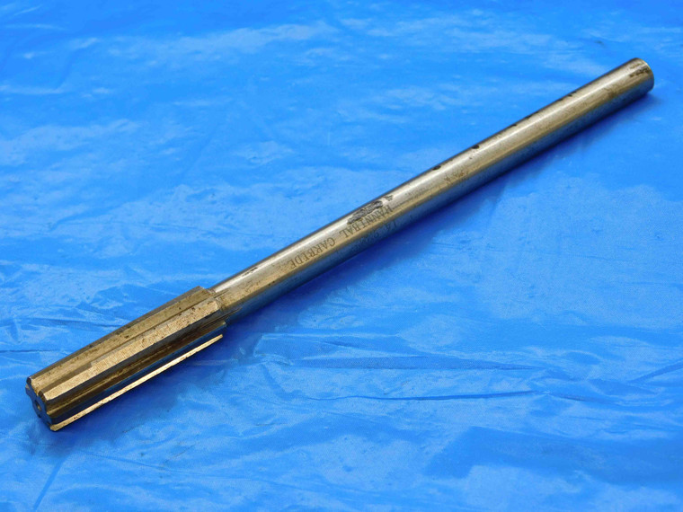 HANNIBAL 14.9mm O.D. HSS CARBIDE TIPPED CHUCKING REAMER 6 FLUTE .5866 METRIC - JC2477AF4