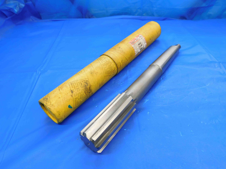 SUPER 1 1/2 OD HSS CARBIDE TIPPED REAMER MT4 SHANK 8 FL 1.5000 ONSIZE 38 mm - CB2927AF4