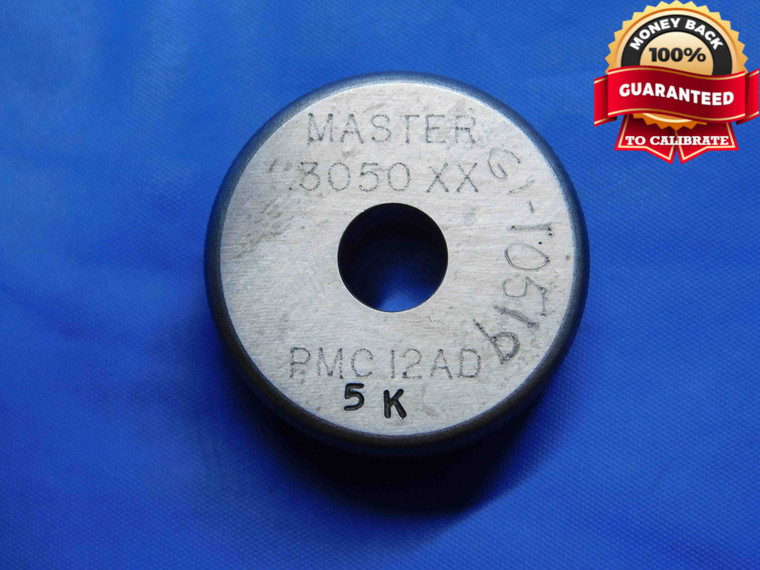 .3050 CL XX MASTER PLAIN BORE RING GAGE .3125 -.0075 5/16 7.747 mm .305 CHECK - AJ0001AJ4