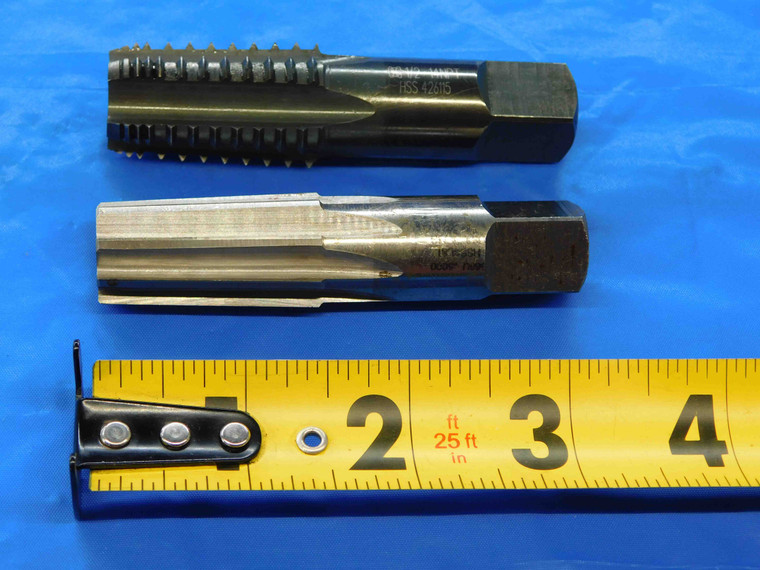 2pc SET TAP & REAMER L&I / OSG 1/2 14 HS PIPE TAP 5 INTERRUPTED TOOTH FLUTE .5 - JC2532AY3